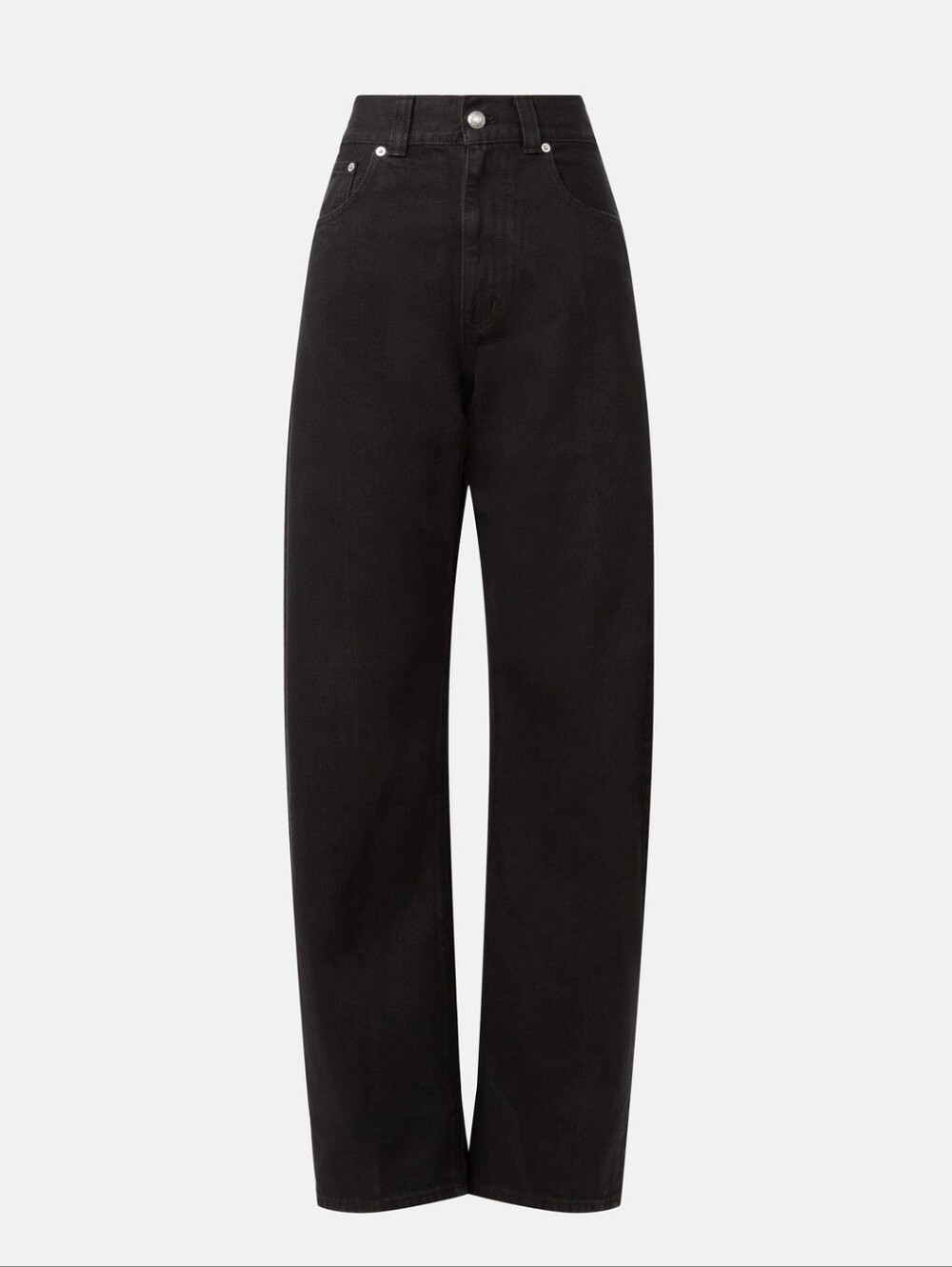 Madewell High-Rise Wide-Leg Jeans in Black size 28